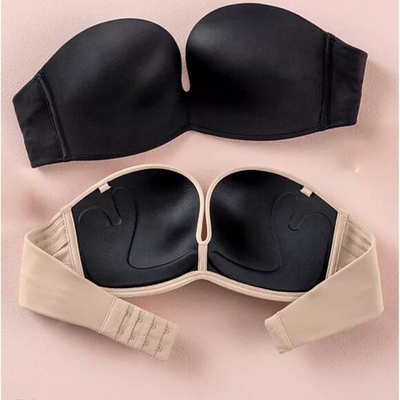Leonisa Extreme Push Up Strapless Bra 011841‎ BLACK 38B NWT in packaging - Picture 2 of 8